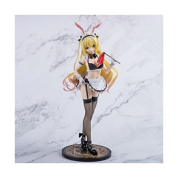 LOXACO Figurine danime Ecchi - Eruru - 1/4 et kit daccessoires -Maid Bunny Ver. Figurine daction/Poitrine Souple/vêtements