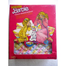 Barbie Ensemble de salle de dessin tendance fabriqué pour la vente en Inde au début des années 1990 - Rare