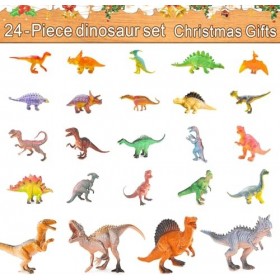 Calendrier de lAvent 2022, figurine de dinosaure réaliste, y compris T-Rex Triceratops Velociraptor, calendrier de compte à 