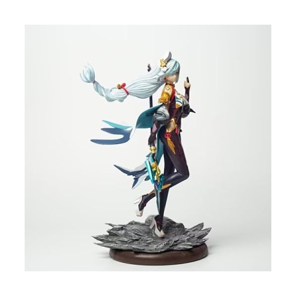 REOZIGN Figurines dimpact Genshin, Statue de Figurine daction Shenhe 30 cm/11,8 Pouces en PVC, Figurine de Personnage, modè