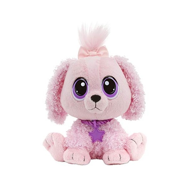 Little Tikes Rescue Tales Peluche - Pink Poodle - Peluche animale douce à câliner - Contient 1 collier, 1 étiquette, 1 niche,