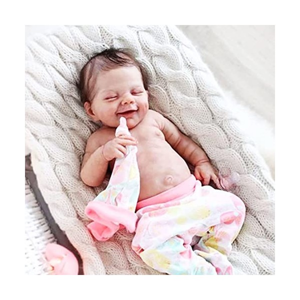 19 Pouces Reborn Baby Dolls Garçon/Fille en Silicone Souple Corps Complet Reallife Fait À La Main Nouveau-Né Reborn Bébés Mei