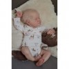 19 Pouces Bebe poupée Reborn Nouveau-né bébé réaliste câlin poupée Populaire Dormir Levi Cheveux blonds poupée à la Main