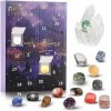 Calendrier de lAvent 2023, calendrier de lAvent en cristal, 24 jours, coffret cadeau pour décoration de maison, bureau, cad