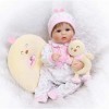 Toddler Reborn Baby Dolls, Poupée Bébé Réaliste 40 Cm 16" Silicone Souple, Bébés Reborn Réalistes Rose Filles Jolis Bébés Nou