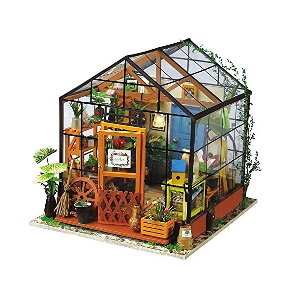 Maison De Poupée Bricolage Maison De Poupée Miniature Maison De Poupée Bricolage avec Meubles De Maison De Poupée, Cadeau Lég