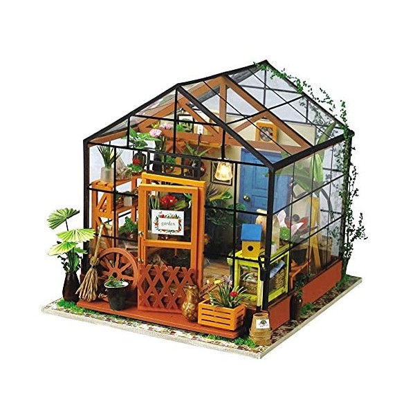 Maison De Poupée Bricolage Maison De Poupée Miniature Maison De Poupée Bricolage avec Meubles De Maison De Poupée, Cadeau Lég