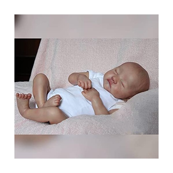 Reborn Boy Dolls 19 Pouces Réaliste Nouveau-Né Bébé Poupée Qui Ressemble À De Vrais Bébés Prématurés en Vinyle De Silicone So