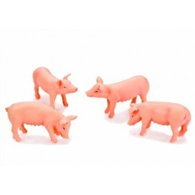 Kids Globe Van Manen 571905 Lot de 4 Figurines Cochon