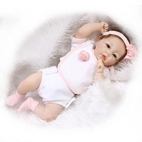 Poupée Bébé Reborn Souple, Demi-Silicone, Vinyle, 20 Pouces, 50Cm, Bouche Magnétique, Jouet Réaliste pour Garçon Et Fille, Ro