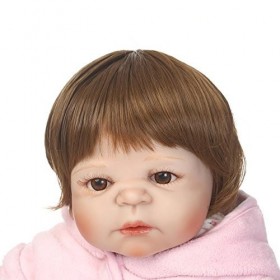 Poupée Bébé Reborn en Vinyle Haut De 22 Pouces, 50-55 Cm, Bouche Magnétique, Ami des Enfants, Réaliste, Vif, Étanche, Jouet G