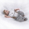 Poupée Bébé Reborn en Silicone Souple Et Vinyle, 22 Pouces, 55Cm, Bouche Magnétique, Jouet Réaliste pour Garçon Et Fille, Ani