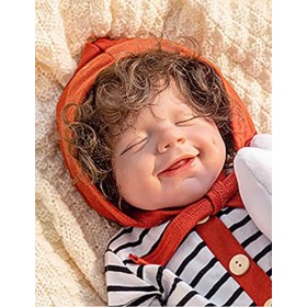 HLILY PoupéE Reborn, Simulation Nouveau-Né Jouet RéAliste Reborn Baby Dolls, Ressemble à Un Vrai Bébé, pour Garçons Et Filles