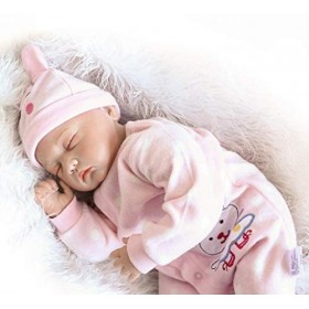Reborn Baby Doll Souple Simulation Silicone Vinyle 22 Pouces 48-55 Cm Enfants Ami Bouche Magnétique Jouet Réaliste Garçon Fil
