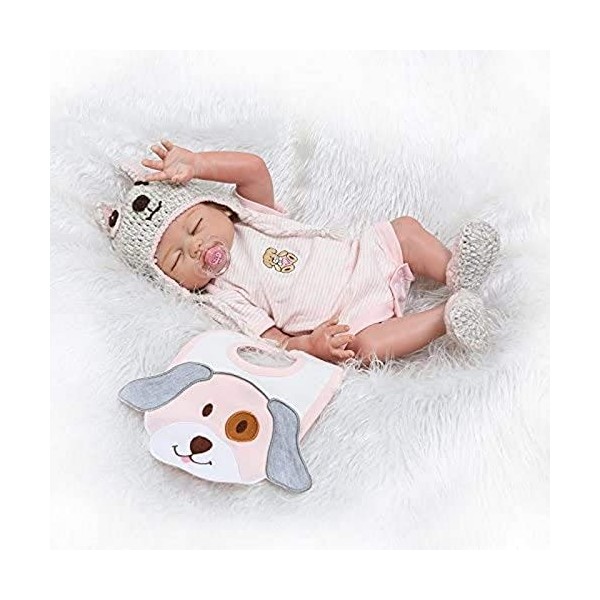 Reborn Baby Doll High Vinyl 20 Pouces 45-50 Cm Bouche Magnétique Enfants Ami Réaliste Étanche Garçon Fille Jouet avec Tenue p