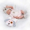 Reborn Baby Doll High Vinyl 20 Pouces 45-50 Cm Bouche Magnétique Enfants Ami Réaliste Étanche Garçon Fille Jouet avec Tenue p