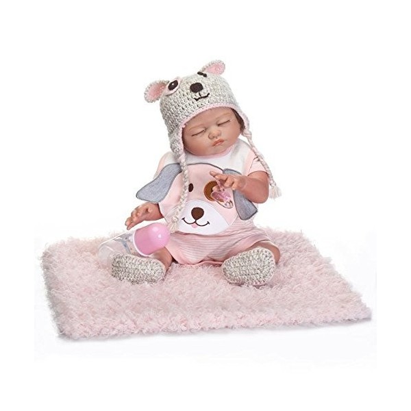 Reborn Baby Doll High Vinyl 20 Pouces 45-50 Cm Bouche Magnétique Enfants Ami Réaliste Étanche Garçon Fille Jouet avec Tenue p