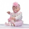 Reborn Baby Doll High Vinyl 22 Pouces 50-55 Cm Bouche Magnétique Enfants Ami Réaliste Étanche Garçon Fille Jouet avec Tenue p