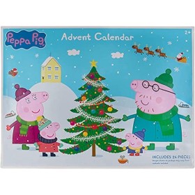 Peppa Pig PEP0658 Calendrier de lAvent 2021, avec Figurines Peppa Pig et Accessoires, pour Enfants à partir de 2&nbsp;Ans