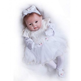 Reborn Baby Doll Souple Simulation Silicone Vinyle 22 Pouces 50-55 Cm Enfants Ami Cadeau Bouche Magnétique Jouet Réaliste Gar