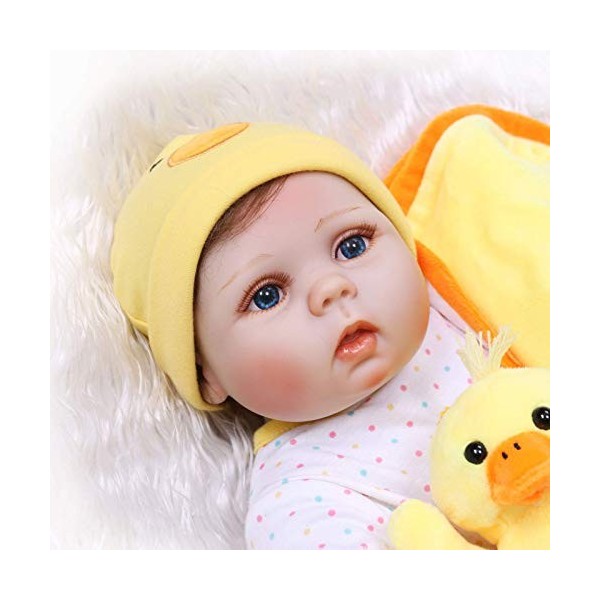 Reborn bébé Fille poupées Silicone Souple Corps Entier 22 Pouces Bouche magnétique réaliste garçon Fille Jouet pour Enfants C