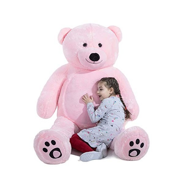 VERCART Ours en Peluche Geant Gros Nounours Teddy Bear XXL Doudou et Compagnie Ours Extra Doux Cadeau De Noël et Saint-Valent