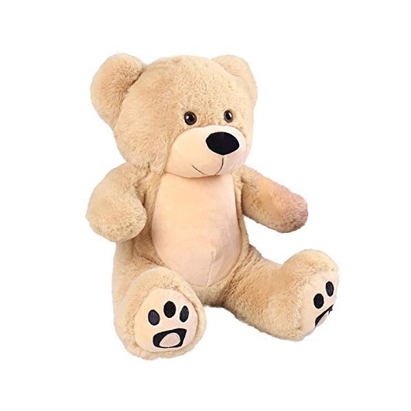 VERCART Ours en Peluche Geant Gros Nounours Teddy Bear XXL Doudou et Compagnie Ours Extra Doux Cadeau De Noël et Saint-Valent