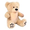 VERCART Ours en Peluche Geant Gros Nounours Teddy Bear XXL Doudou et Compagnie Ours Extra Doux Cadeau De Noël et Saint-Valent