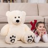 VERCART Ours en Peluche Geant Gros Nounours Teddy Bear XXL Doudou et Compagnie Ours Extra Doux Cadeau De Noël et Saint-Valent