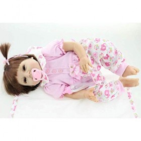 Poupées Bébé Fille Reborn Bébé Poupées Protection De lenvironnement Silicone Et Tissu Vinyle Enfants Jouer Maison Jouet Cade