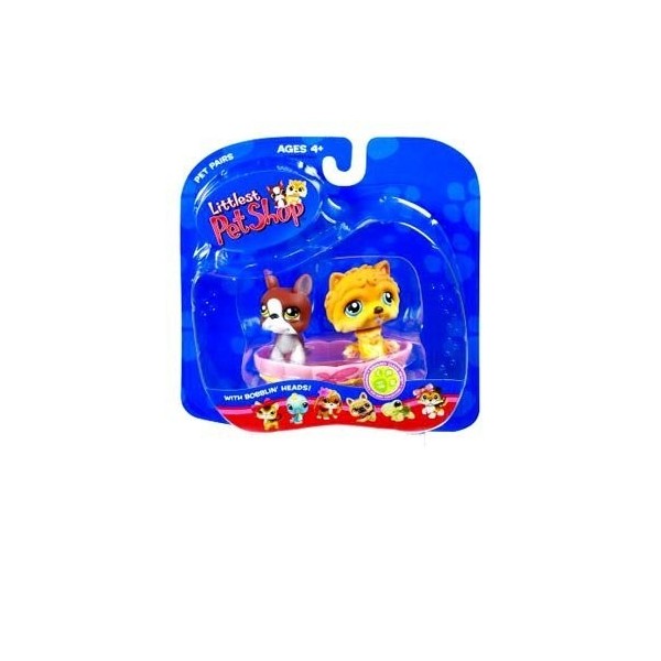 Hasbro Littlest Pet Shop Lot de 2 boxers et Chow-Chow