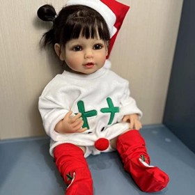 YIHANGG 55CM Corps Complet en Silicone Poupée Reborn Baby Nouveau-né Réaliste Poupée pour Enfant Fille Imperméable Poupée Pri