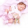 19 Pouces Réel Bébé Fille Endormie Renaître Enfant en Bas Âge Fille Poupée Doux Toucher en Silicone Bébé Cadeau pour Filles E