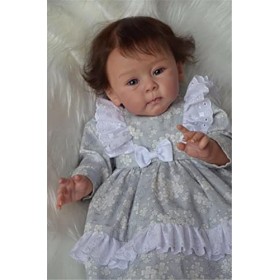 Poupée Reborn Fille 23 Pouces 58 Cm Poupees Reborn Bebe Souple en Silicone Réaliste en Vinyle Souple Lifelike Mignon Nouveau-