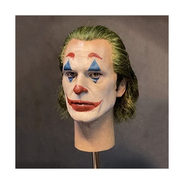 Tête Sculptée 1/12 Homme Européen DEZARO – Pour Figurine Action 15,2 Cm (6"), PVC, Pour Collection, Cosplay, Décoration