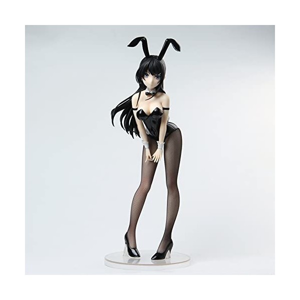 NATSYSTEMS Figurine Ecchi Mai Sakurajima Bunny Ver. Figurine complète 1/4 Chiffre danime Vêtements Amovibles Collection de m