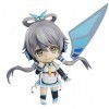 EASSL Figurine Luo Tianyi, 3,9 pouces, en PVC, avec des cheveux gris, des yeux verts, des ornements de cheveux en jaspe, une 