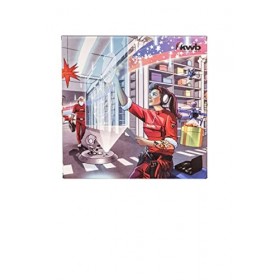 kwb 370141 2021 Femme, Jeu doutils avec Sac, Calendrier de lavent de Noël pour Homme, Rouge, Version