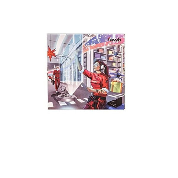 kwb 370141 2021 Femme, Jeu doutils avec Sac, Calendrier de lavent de Noël pour Homme, Rouge, Version