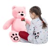 VERCART Ours en Peluche Joli Nounours Mignon Ourson Extra Doux Cadeau Noël la Naissance Anniversaire Enfant et Ami Blanc 183c