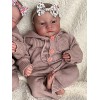 Nouveau 19 Pouces déjà Peint Fini Reborn bébé poupée Jumeaux Levi éveillé et endormi Nouveau-né bébé poupée 3D Peau veines Vi