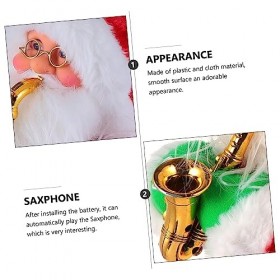 ibasenice 3 Pièces Musical Père Noël Jouets en Peluche De Noël Jouet Chantant Et Dansant Jouet Animé De Noël Jouet De Danse A