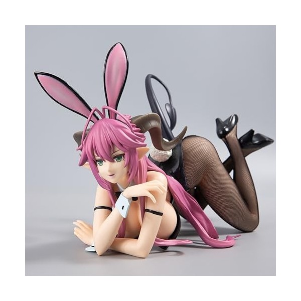 IMMANANT Statue de Fille de Figure danime Asmodée - 1/4 - Bunny Ver. Figurine Ecchi Poitrine Dure/Molle Jouet/poupée/Cadeau 