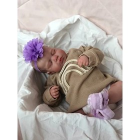 Nouveau 19 Pouces Nouveau-né bébé poupée Fait à la Main réaliste Reborn Dormir Loulou Doux au Toucher câlin poupée avec 3D Pe