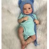 Nouveau 19 Pouces Fait à la Main Nouveau-né bébé poupée réaliste Reborn Loulou éveillé Doux au Toucher poupée câline avec 3D 