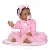 Reborn Baby Dolls, Silicone Souple Rebirth Doll Vinyle Fait Main Simulation Nouveau-né Bébé Princesse Poupée Enfant Compagnon