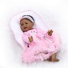 Reborn Baby Dolls, Silicone Souple Rebirth Doll Vinyle Fait Main Simulation Nouveau-né Bébé Princesse Poupée Enfant Compagnon