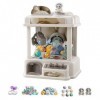 HAZARA Jouet à Griffe ， Sweets Machine for Home avec Musique et Lumières,2 Poupées Panda,25 Peluches,20 Gashapons ， Machine a