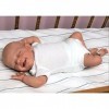 Nouveau 19 Pouces Corps Entier Silicone Reborn bébé poupée déjà Peint Dormir Avril réaliste Doux au Toucher Bain Jouet 3D Pea