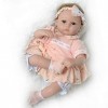 Reborn Baby Dolls, Reborn Baby Doll Jouet Silicone Vinyle des vêtements sûrs et sans goût Peuvent être retirés Sommeil apaisa